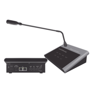 EPCOM PROAUDIO SF-214B – Micrófono Remoto de Voceo / 4 Zonas / Pantalla Táctil / Medidor 10 Segmentos / Conexión RJ45 CAT5