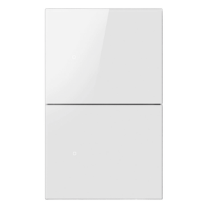 AKUBELA ZBG6R2USWH – Apagador Inalámbrico ZigBee / 2 Gang / 110-220V / Control de Doble Regreso / Compatible con Hub Akubela
