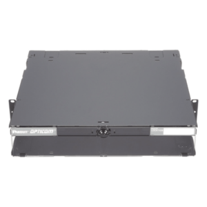 PANDUIT FCE2U – Panel de Distribución de Fibra Óptica / 2 UR / 192 Fibras / 8 Placas FAP o FMP / Bandeja Deslizable e Inclinable / Rack 19"