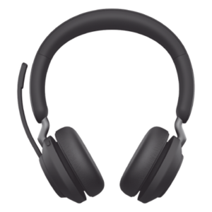 JABRA EVOLVE2-65-STEREO-MS-BK-A – Auricular Inalámbrico Profesional / Bluetooth 5.0 / USB-A / Cancelación Activa de Ruido / Autonomía 37 h / Micrófonos MEMS Triples / Busylight Omnidireccional