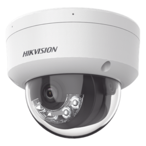 HIKVISION DS-2CD1123G2-LIU(F) – Cámara Domo IP / 2 Megapixel / Dual Light 30 m (98.4 ft) / Lente 2.8 mm / 103° / IK08 / IP67 / PoE / Micro SD 512 GB