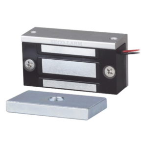 ENFORCER SECOLARM E-941SA-80Q – Chapa Magnética / 36 kg (80 lbs) / 12~24 VDC / Miniatura 70x31x19 mm / Protección MOV / Sin Magnetismo Residual / Montaje Completo