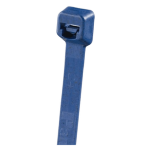 PANDUIT PLT2I-C186 – Cincho detectable / 8.0' (203mm) largo / 0.13' (3.4mm) ancho / Polipropileno metal detectable / 18lb / Azul oscuro / 100 piezas