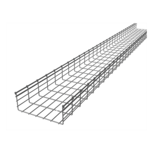 CHAROFIL CH-150-300EZ – Charola Tipo Malla / 150 mm Peralte / 300 mm Ancho / 3 m Longitud / 9.84 ft / Electro Zinc / 716 Cables Cat6
