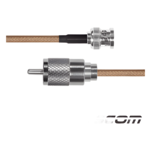 EPCOM INDUSTRIAL SBNC142KUHF60 – Cable Coaxial Jumper / BNC Macho a UHF Macho / RG142/U / 60 cm (1.97 ft)