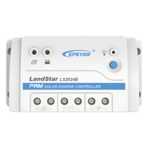EPEVER LS-2024-B – Controlador Solar PWM / 20 A / 12/24 VCC / RS-485 / Baterías Gel-AGM-Selladas / Parámetros Configurables