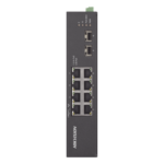 HIKVISION DS-3T0510HP-E/HS – Switch Industrial No Administrable / 8 Puertos Gigabit PoE+ / 2 Puertos SFP / 120 W / 48-57 VCD / 984 Pies de Alcance
