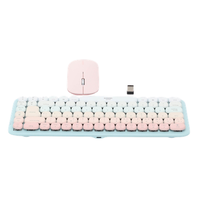 UGREEN 25178 – Paquete de Teclado y Mouse | 85 teclas en Español | Bluetooth y 2.4GHz | Mouse Ambidiestro | Sensor de DPI ajustable | Efectos de Iluminación del Teclado | Amplia compatibilidad | Color Rosa. - Image 4