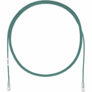 PANDUIT UTP28SP15GR – Cable de Parcheo UTP / Cat6 / 28 AWG / 15 ft (4.6 m) / Diámetro Reducido 3.8 mm / PoE / LSZH