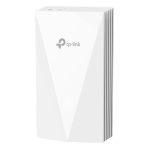 TP-LINK EAP655-WALL – Punto de Acceso Wi-Fi 6 / AX3000 MU-MIMO 2x2 / 4 Puertos Gigabit / PoE+ / Montaje en Pared / Alta Densidad de Usuarios