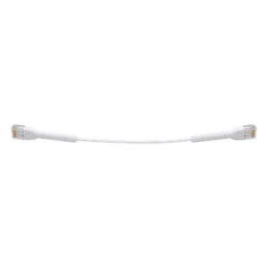 UBIQUITI UC-PATCH-RJ45 – Cable Patch Ethernet Cat6 / 22 cm (0.72 ft) / Conector RJ45 Flexible / Diámetro 5.5 mm / 10 Gbps / Blanco