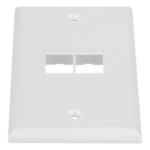 PANDUIT NK2FNWH – Placa de Pared Vertical / 2 Puertos Keystone / Montaje Vertical / 69.8 x 114.3 mm / 2.75 x 4.5 pulg. / Blanco