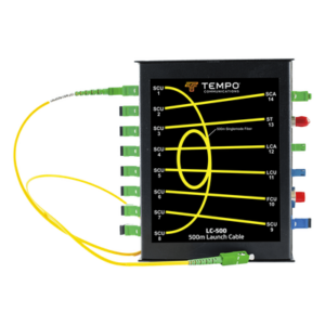 TEMPO LC-500 – Bobina de Lanzamiento / Fibra Óptica Monomodo G.652D / 500 m (1640 ft) / SC/APC / Pérdida ≤1 dB