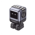 UGREEN 15570B – Cargador de Escritorio / 65W / 3 Puertos / 2 USB-C + 1 USB-A / PD 3.0 / QC 4.0 / GaN II / Pantalla LED