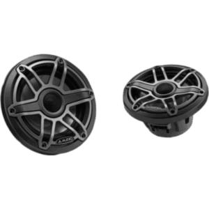 JL AUDIO 10-03091-00 – Bocinas Náuticas JL Audio M6 / 6.5" / Coaxial / 75 W RMS / 89.5 dB / Rejilla Deportiva de Titanio / 4 Ω / 55 Hz-25 kHz