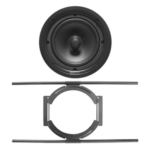 TRUAUDIO PP8/S – Bocina de Techo / 2 Vías / Woofer 8' / Tweeter Seda 1' / 120W RMS / 90 dB / Soporte Acero para Techos Suspendidos