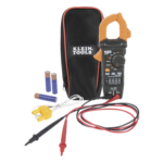 KLEIN TOOLS CL-390 – Amperímetro Digital de Gancho / TRMS / 400 A CA/CD / Voltímetro Sin Contacto / LCD Alto Contraste / Apagado Automático 10 min