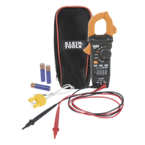KLEIN TOOLS CL-390 – Amperímetro Digital de Gancho / TRMS / 400 A CA/CD / Voltímetro Sin Contacto / LCD Alto Contraste / Apagado Automático 10 min