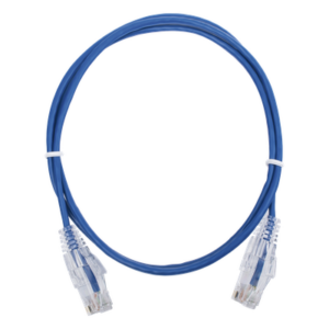 LINKEDPRO BY EPCOM LP-UT6-100-BU28 – Cable de Parcheo Slim UTP Cat6 / 1 m (3.28 ft) / 28 AWG / Azul / Sin Blindaje / 1 Gbps