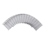 CHAROFIL CH-C90-54/150EZ – Curva Pre-Fabricada Horizontal / 90° / Peralte 54 mm / Ancho 150 mm / Electrozincado / Interior