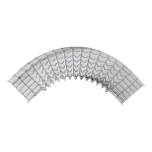 CHAROFIL CH-C90-54/150EZ – Curva Pre-Fabricada Horizontal / 90° / Peralte 54 mm / Ancho 150 mm / Electrozincado / Interior