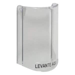 STI STI-6517-ES – Cubierta protectora de policarbonato / Sin sonido / Texto en español / 135 x 89 x 45 mm / -40 a 120°F (-40 a 49°C) / UL y cUL conforme a ADA