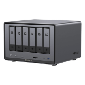 UGREEN 25898B – NAS / 6 Bahías + 2 NVMe / Intel i5 / Thunderbolt 4 / 10GbE / DDR5 64GB / HDMI