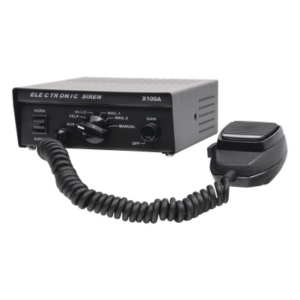 EPCOM INDUSTRIAL SIGNALING X100A – Sirena Vehicular / 100 W / 115 dB / 12 VCC / 6 Tonos Programables / Micrófono Integrado