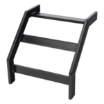 CHAROFIL CHCVET1X12EPK – Curva Vertical Exterior 90° / Escalera Tubular 1.5" de Peralte x 12" de Ancho / Acero al Carbono con Recubrimiento Epóxico / Radio de Curvatura 12' (3.66 m) / Incluye Coples y Tornillería