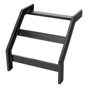 CHAROFIL CHCVET1X12EPK – Curva Vertical Exterior 90° / Escalera Tubular 1.5" de Peralte x 12" de Ancho / Acero al Carbono con Recubrimiento Epóxico / Radio de Curvatura 12' (3.66 m) / Incluye Coples y Tornillería