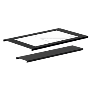 HOFFMAN PCP612 – Panel de Techo con Ventana / 600x1200 mm (2x4 ft) / Policarbonato 6 mm (0.22 in) / Marco Acero Calibre 16 / Acceso sin Herramientas / Cumple Códigos Supresión Incendios