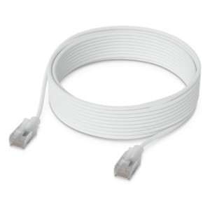 UBIQUITI UACC-CABLE-PATCH-EL-C6A-5M-W – Patchcord Cat6A / 10G / PoE+++ / 5 m (16.4 ft) / Etherlighting / RJ45 Blindado