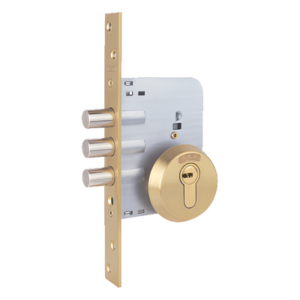 ASSA ABLOY RB101 – Cerradura de embutir auxiliar / Bulones / Sin resbalón / Escudo antitaladro / Acero tropicalizado