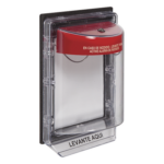 STI STI-1150-ES – Cubierta Protectora con Alarma / Policarbonato Ultra Resistente / Alarma 95 a 105 dB / Montaje en Superficie / Interior y Exterior / Inviolable / Listado UL/ULC y FM