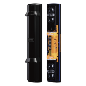 OPTEX SL350QN – Barrera fotoeléctrica / 100 m (328 ft) / 4 haces infrarrojos / Visor Sniper / Lentes asféricas / Anti-escarcha