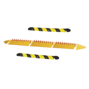 DKS DOORKING 1610-3M-KIT – Kit de picos ponchallantas autónomo / Carriles de 3.2 m (10.5 ft) / Operación por resortes / Altura 7.6 cm / Incluye topes y tornillería