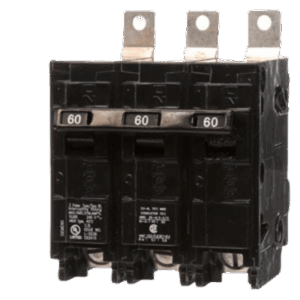 SIEMENS B360S – Interruptor Termomagnético / 3 Polos / 60 A / 10 kA / 240 V AC / Montaje Atornillable