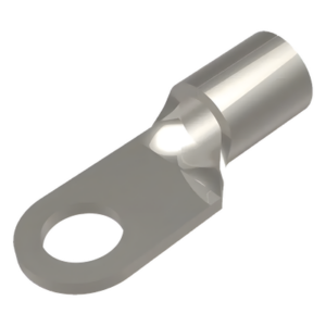 HUBBELL BURNDY HUB-YAD-8CM-10E-38 – Terminal de Anillo / Barril Largo / 3/8 in (10 mm) / 12-10 AWG / Cobre Galvanizado