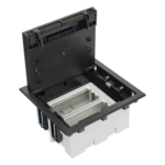 SIMON SM-CPF-2 – Caja de Piso Falso / 2 Módulos Dobles / Profundidad Ajustable 90-120 mm (3.54-4.72 in) / Tapa Embellecedor / IK08 / +125 °C