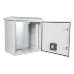 PRECISION PST506019RAVKIT – Gabinete Rack 19" / 11U / IP55 / IK10 / Acero Ventilado / Exterior 593 x 609 x 399 mm / Ventilador 110 VCA