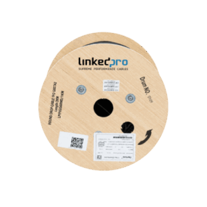 LINKEDPRO LP-FIG0-ARMD/1KM – Cable Drop FTTH / Fibra Monomodo G.657.A2 / 1 km / Tubo Acero Inoxidable / 3 mm / Autosoportado Aéreo