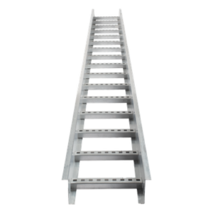 CHAROFIL CH-E89PX12AK – Escalera de Aluminio Portacables / Perfil Z / Peralte 3 1/4" / Paso 9" / Ancho 12" / 3.66 m (12 ft) / Capacidad 274 Cables / Carga 74.4 kg