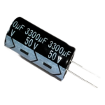 3300M0050V – Capacitor Electrolítico Radial / 3300 µF / 50 V / Tolerancia ±20% / -40 °C a +85 °C