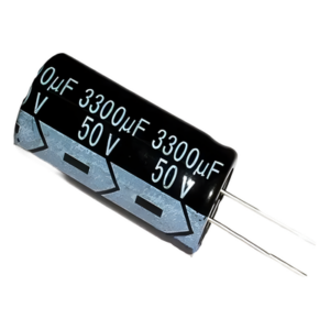 SYSCOM PARTS 3300M0050V – Capacitor Electrolítico Radial / 3300 µF / 50 V / Tolerancia ±20% / -40 °C a +85 °C