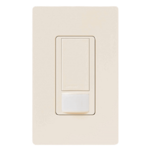 LUTRON ELECTRONICS MSOPS2BI – Sensor de movimiento + apagador / Maestro / XCT PIR / Cobertura 83 m² máx, 37 m² mín / 120 V / 2 A / LED-CFL-Inc-Hal / Biscuit