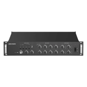 HIKVISION DS-QAZ1A1000G1-VB4 – Amplificador de Red / 4 Zonas 250W / Salida 100V/70V / Bluetooth 5.0 / Entrada de Alarma / Síntesis de Voz TTS