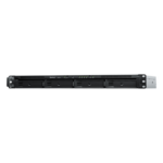 SYNOLOGY RS822+ – NAS Rack 1U / 4 Bahías SATA / Expansible a 8 Bahías / AMD Ryzen V1500B Quad-Core 2.2 GHz / DDR4 ECC 32 GB / 4x 1GbE / PCIe 3.0 / SSD NVMe / 2,100/1,000 Mbps Lectura/Escritura