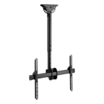 BRATECK PLB-CE946-01S – Soporte de Techo para Pantalla / VESA 200x200 a 600x400 / 37" a 70" / Carga 50 kg (110 lbs) / Extensión 560 a 910 mm (22" a 35.8") / Inclinación 0° a -25° / Giro 360°