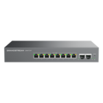 GRANDSTREAM GWN7721P – Switch L2 Lite Administrable de 10 Puertos / 8 Puertos Ethernet 2.5 Gbps / 2 Puertos SFP+ 10 Gbps / PoE+ 802.3af/at / VLAN 802.1Q / QoS / IGMP Snooping / Montaje Escritorio, Pared o Rack 19" (0.48 m)