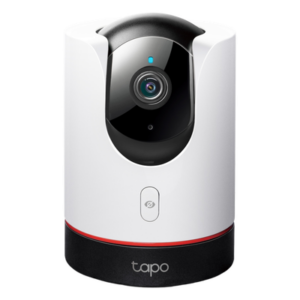 TP-LINK TAPO-C225 – Cámara IP Pan/Tilt / 2K QHD 2688 × 1520 px / Wi-Fi 6 / Visión Starlight F1.6 / Detección IA Personas-Mascotas-Vehículos / Audio Bidireccional / Privacidad Física / microSD 512 GB